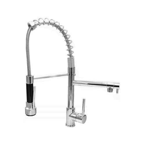 Bateria kuchenna SPIRAL DUO SREBRNA Dwukranowa CHROM Granitan