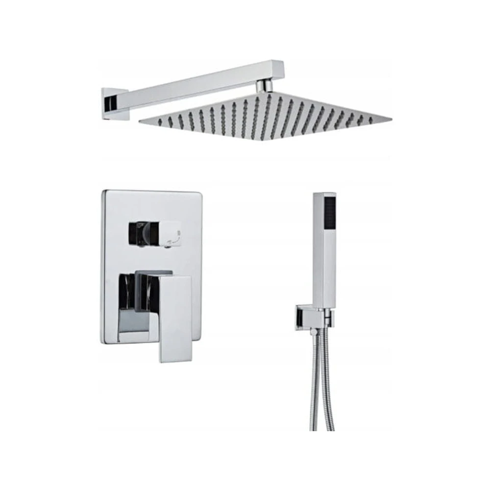 Bateria prysznicowa podtynkowa ZN6 z zestawem - Chrom Granitan