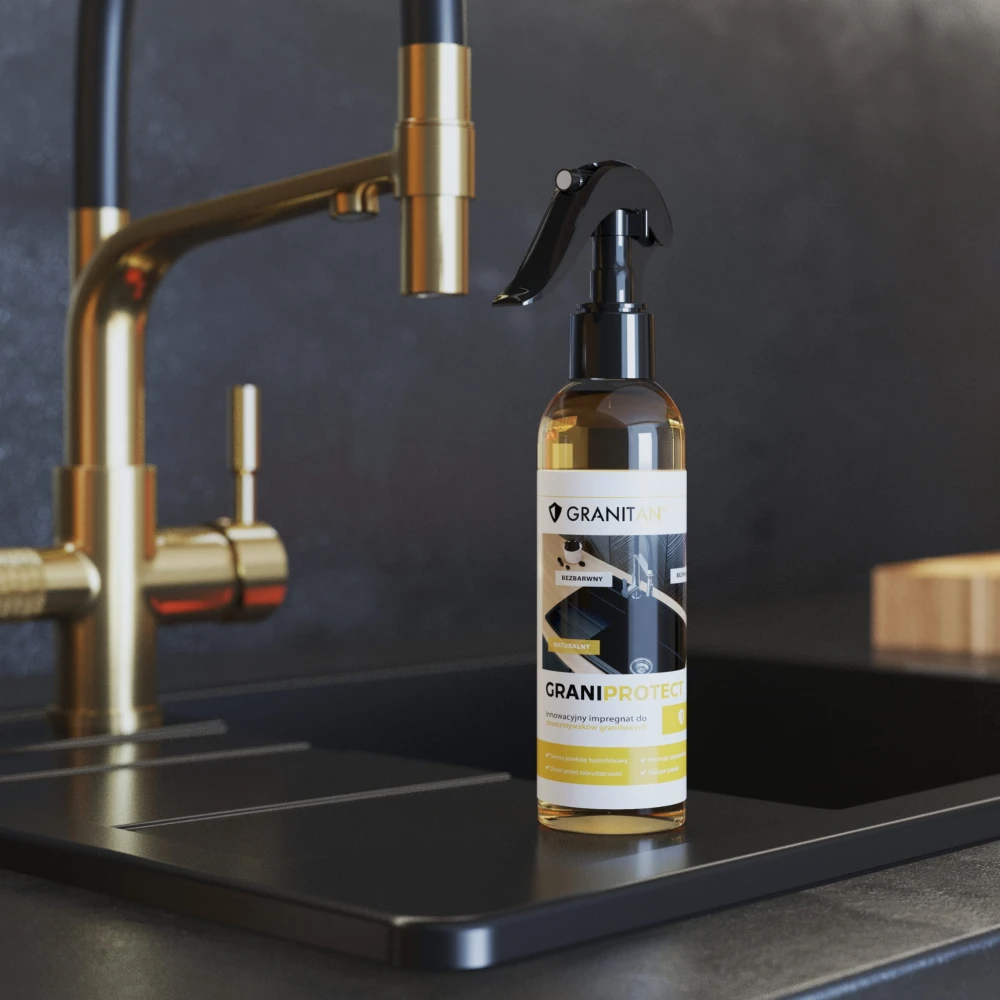 Impregnat GRANIPROTECT 200 ml Granitan – ujęcie z bliska / detal