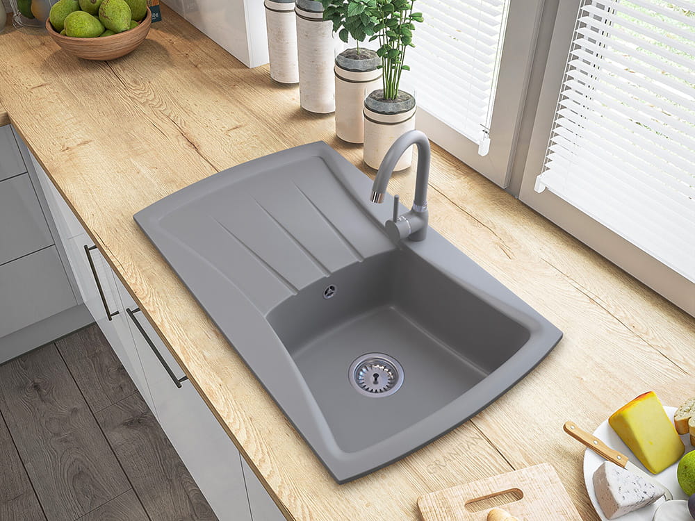 Zlewozmywak granitowy model NEW LINE Granitan – zdjęcie 7