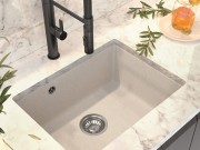 Zlew granitowy podblatowy czarny + syfon + MANADO 60 Granitan – elementy zestawu i akcesoria