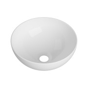 UMYWALKA NABLATOWA OKRĄGŁA BIAŁA CERAMICZNA ŁAZIENKOWA TIVA Granitan