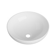 UMYWALKA NABLATOWA OKRĄGŁA BIAŁA CERAMICZNA ŁAZIENKOWA ALBA Granitan