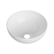 UMYWALKA NABLATOWA OKRĄGŁA BIAŁA CERAMICZNA ŁAZIENKOWA NESO Granitan