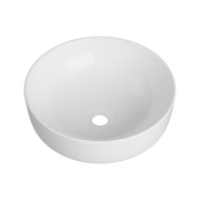 UMYWALKA NABLATOWA OKRĄGŁA BIAŁA CERAMICZNA ŁAZIENKOWA TEO Granitan
