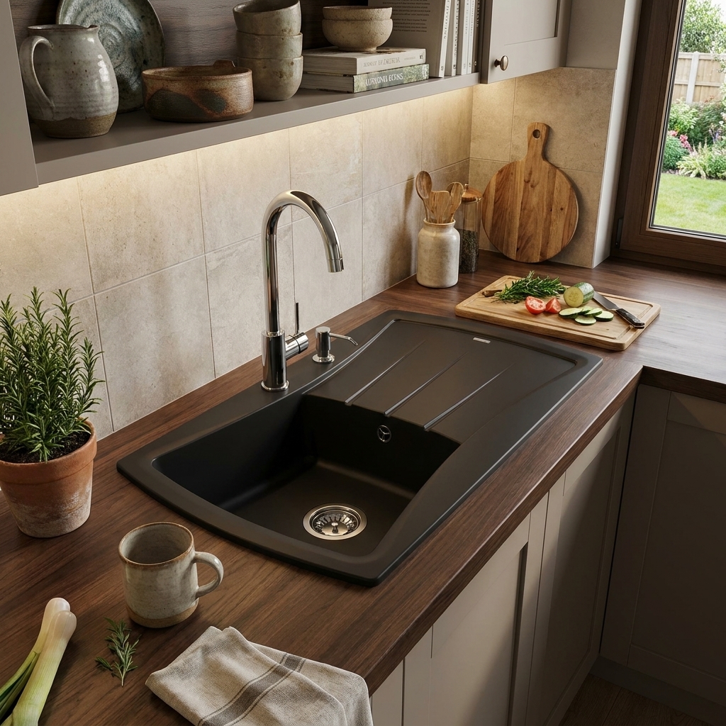 Zlewozmywak granitowy model NEW LINE Granitan — prezentacja produktu