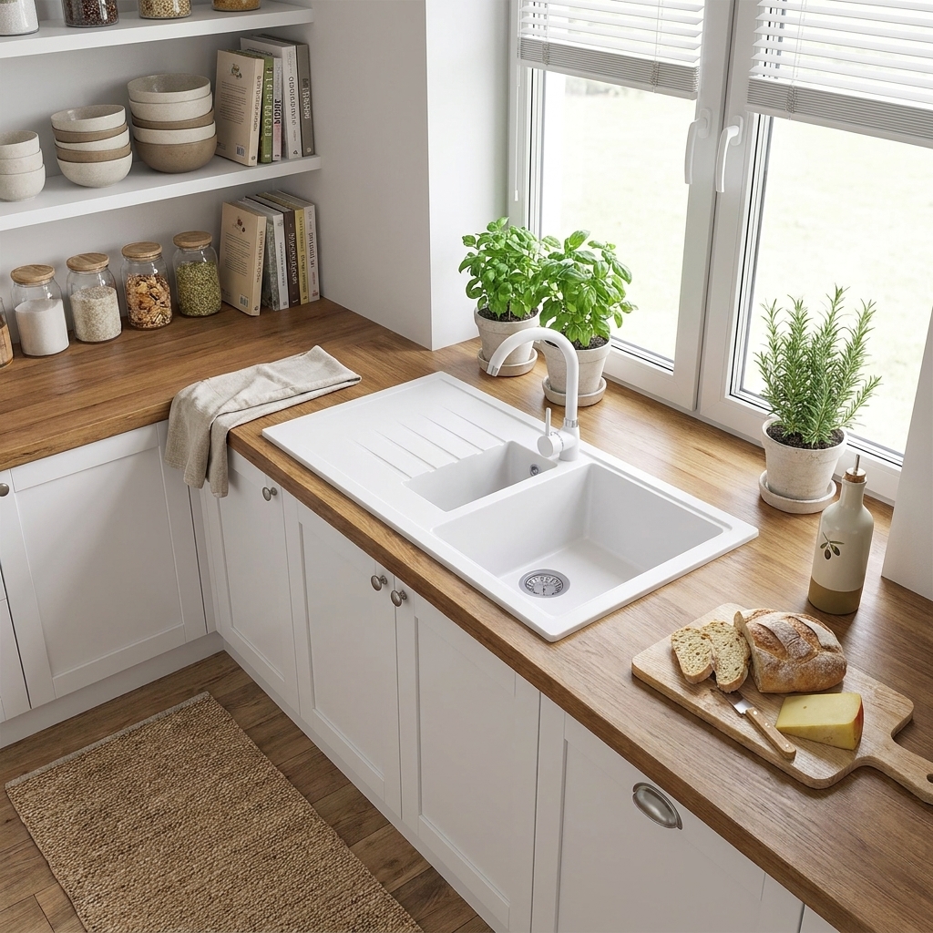 Zlewozmywak granitowy model SOLARIS Granitan — prezentacja produktu
