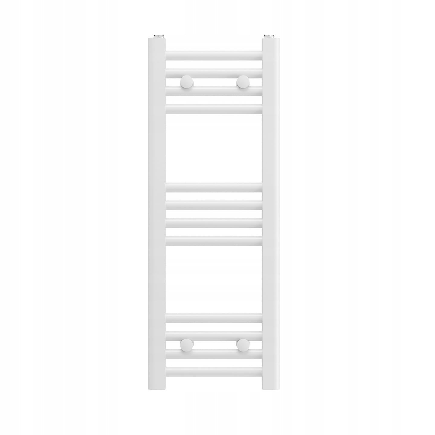 GRZEJNIK ŁAZIENKOWY BIAŁY DRABINKOWY 30x80 cm KALORYFER MONTAŻ 180 BRENO Granitan — prezentacja produktu
