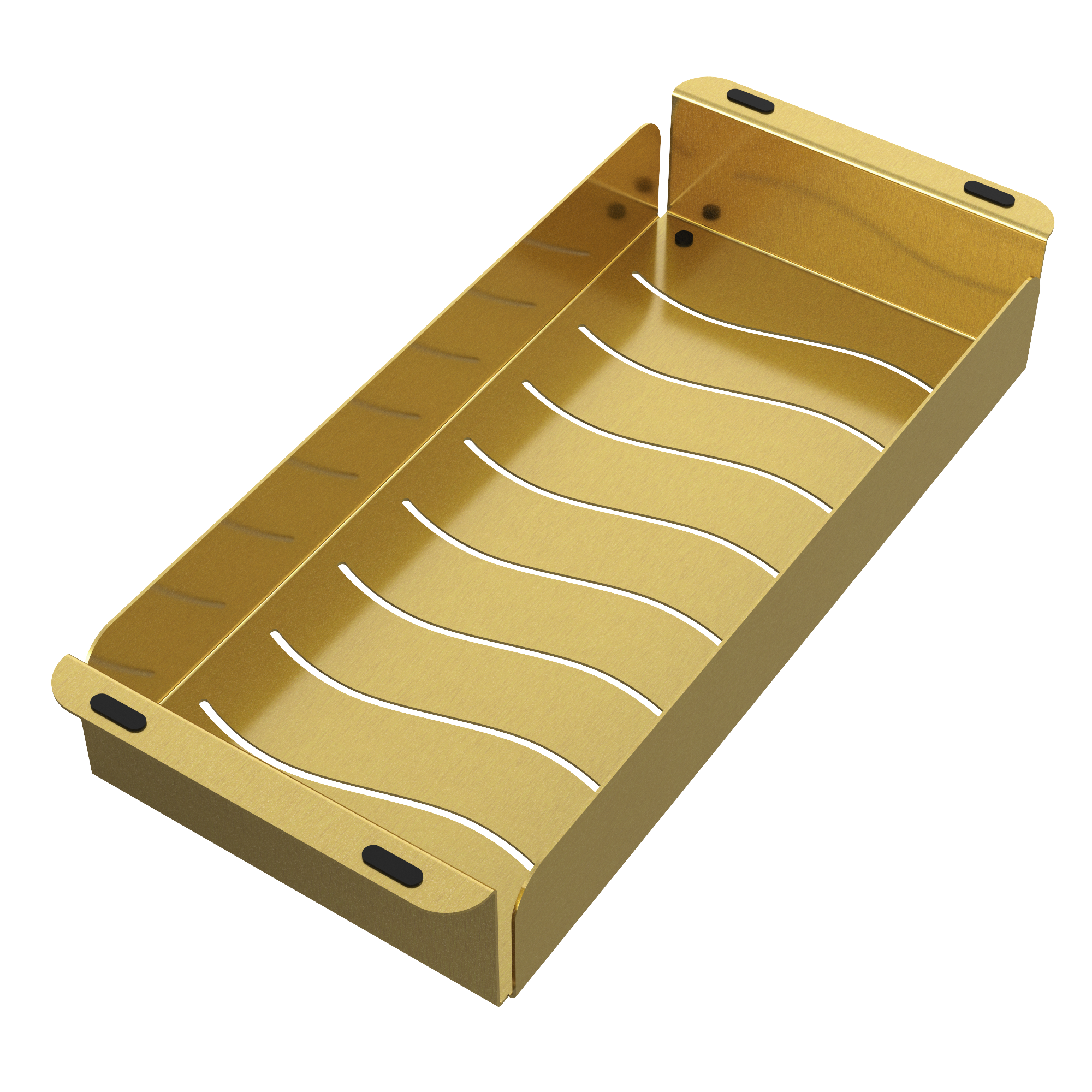 WKŁADKA STALOWA DO ZLEWU KOSZYK OCIEKARKA ZŁOTA 42x18 cm Granitan — prezentacja produktu