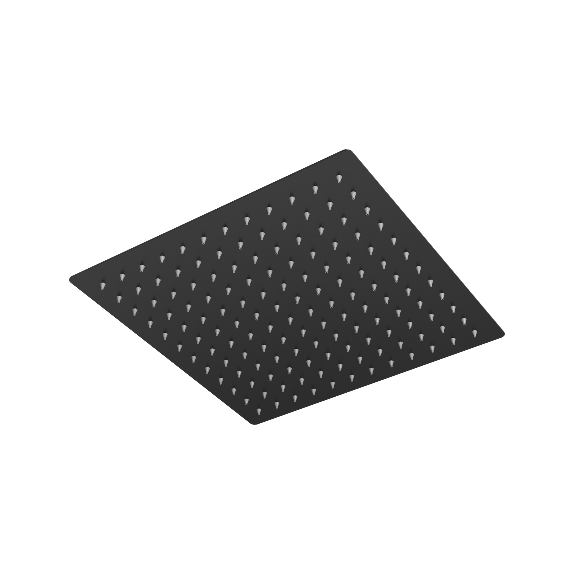 Deszczownica natryskowa prysznicowa kwadratowa czarna SLIM do kabin 30 cm Granitan — prezentacja produktu