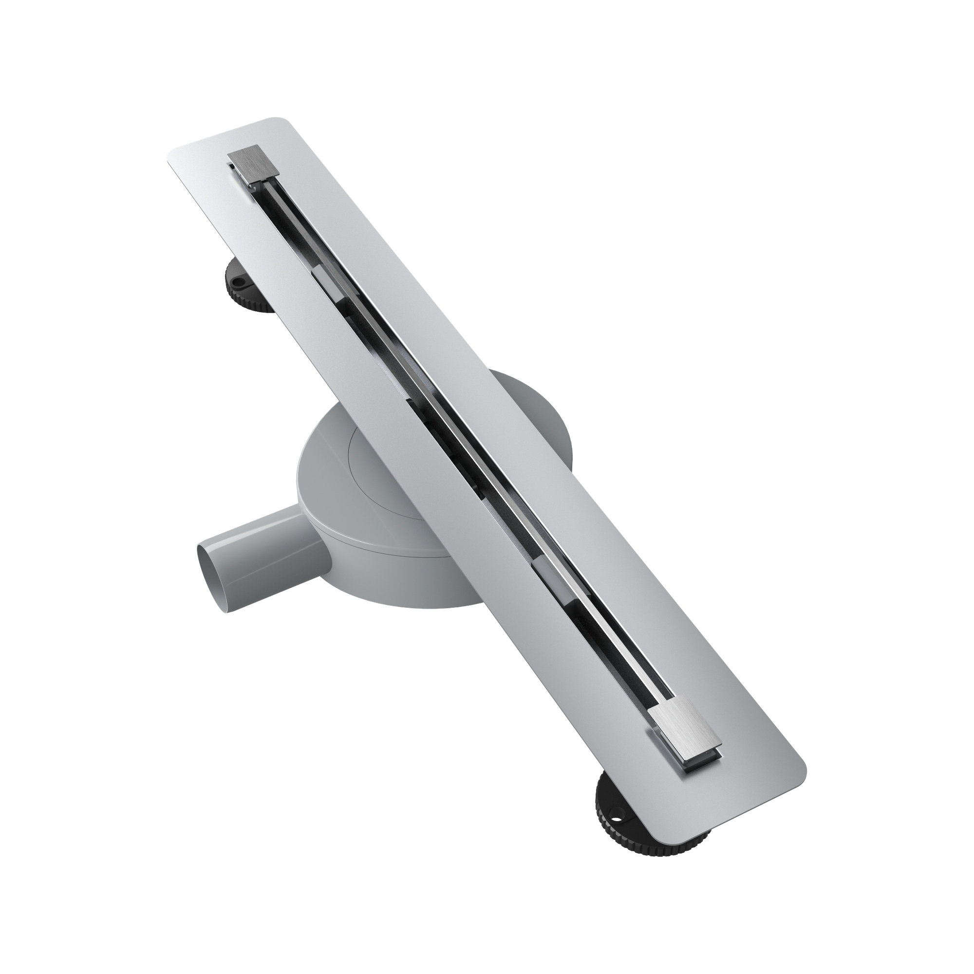 ODPŁYW LINIOWY POD PŁYTKĘ 50 cm STAL SYFON PRYSZNIC BRODZIK LUNO INOX Granitan — prezentacja produktu