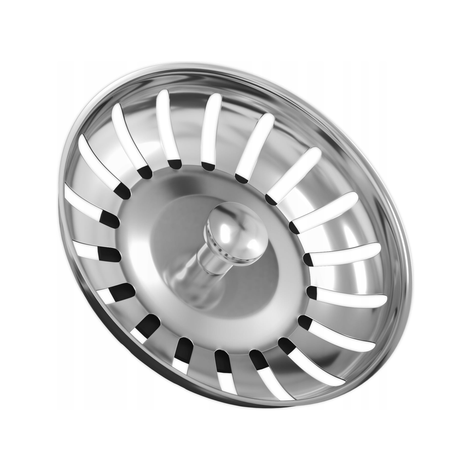 Sitko do zlewozmywaka korek okrągły do zlewu w kuchni stal 83mm Granitan — prezentacja produktu