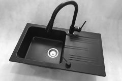 Bateria kuchenna SNAKE - Cała czarna