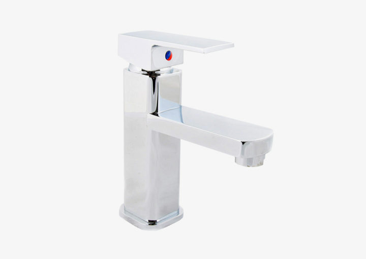 Bateria umywalkowa CUBIC kwadratowa – Chrom
