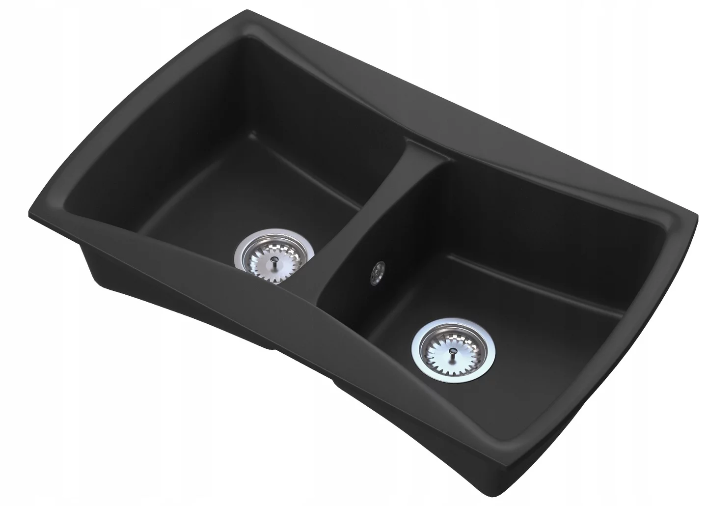 Zlewozmywak granitowy model DOUBLE