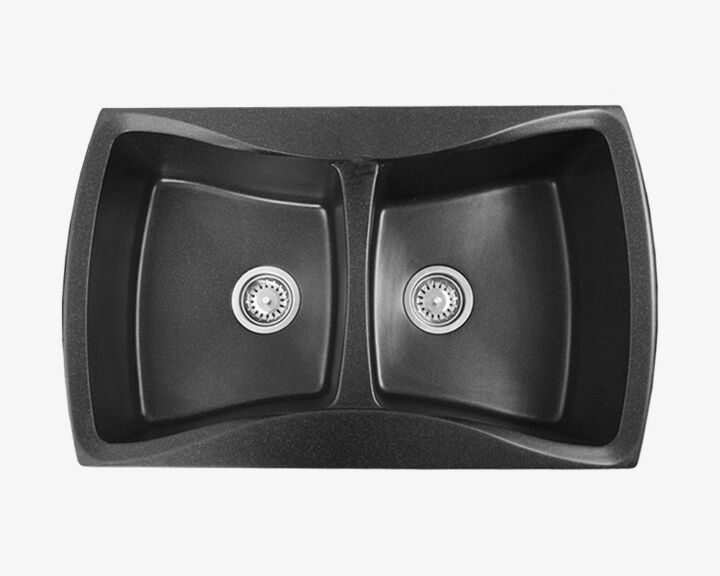 Zlewozmywak granitowy model DOUBLE