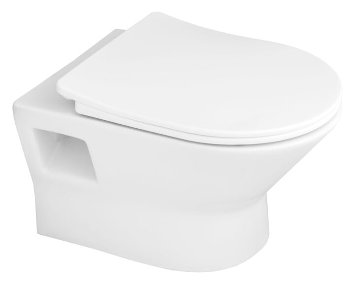 Miska WC wisząca rimless bezkołnierzowa  z deską wolnoopadającą LAGOS