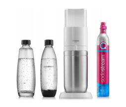 Saturator do wody gazowanej SodaStream Duo – Biały + 2 butelki