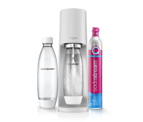 Saturator do wody gazowanej SodaStream Terra – Biały zestaw + butelka