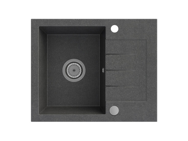 zlewozmywak-granitowy-kuchenny-tinos-jednokomorowy-z-ociekaczem-syfon-chrom-gratis-czarny-nakrapiany-biale-tlo