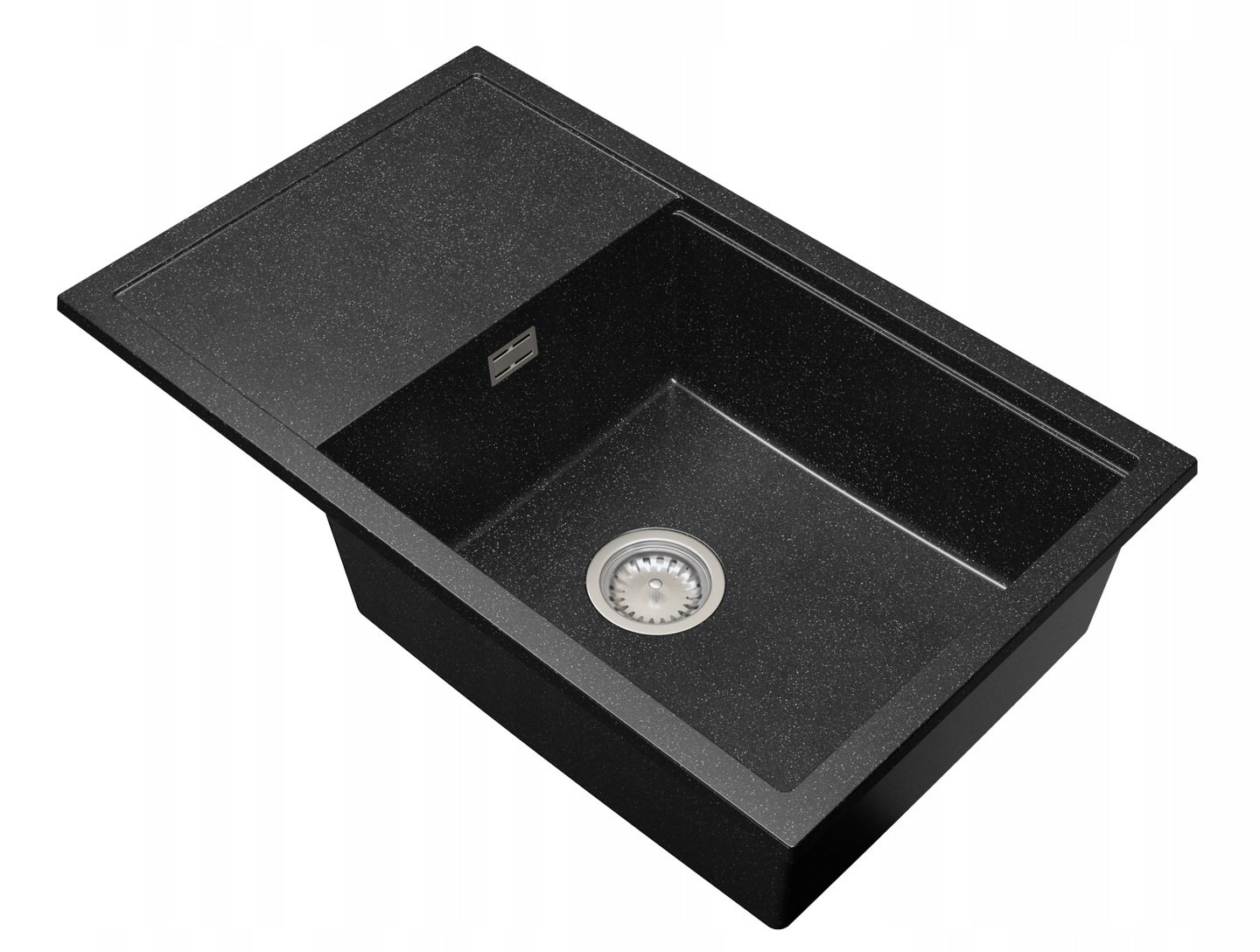 Zlew granitowy 1kom ociekacz złote drobinki roja