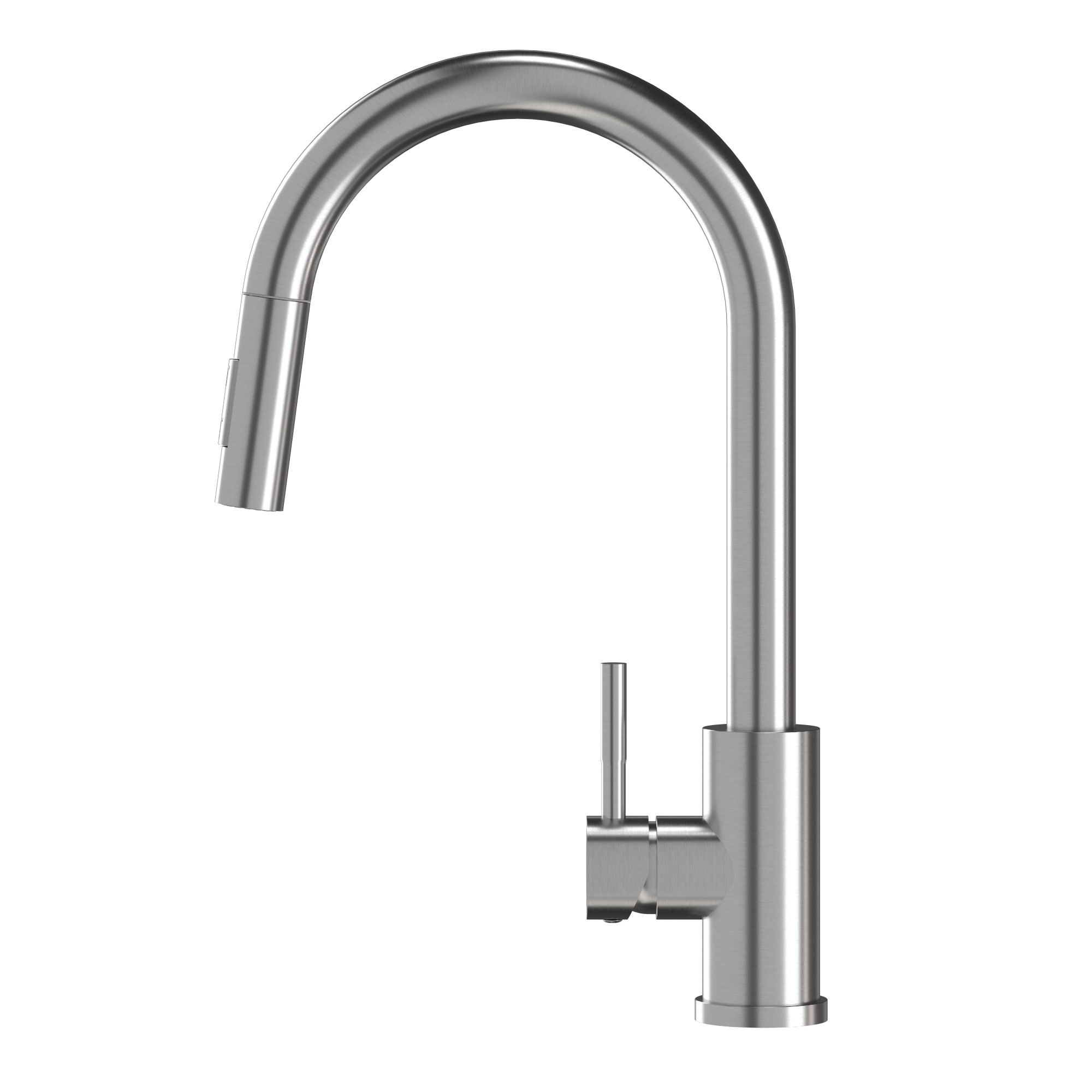 Bateria kuchenna wyciągana wylewka inox kran stalowy LOSETO