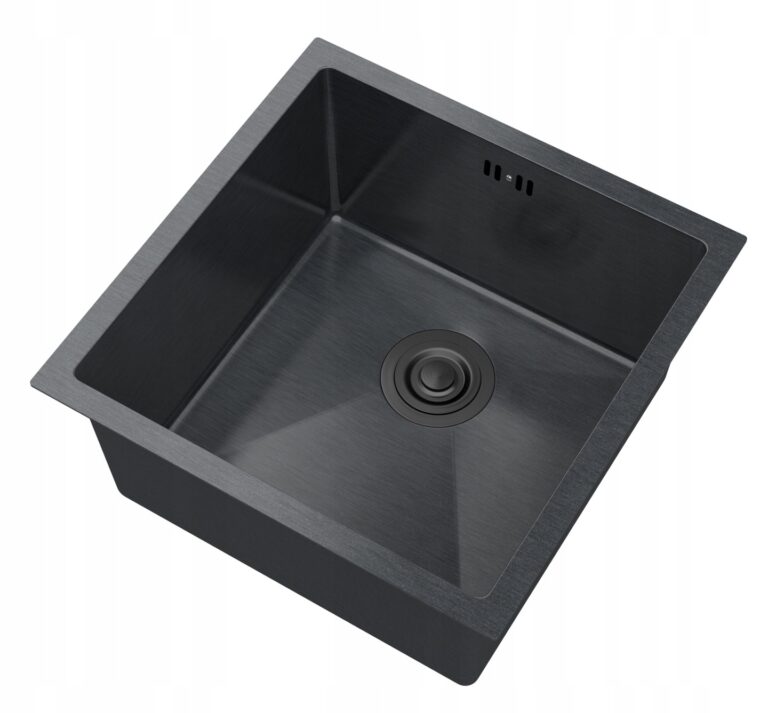 ZLEWOZMYWAK-STALOWY-PODBLATOWY-CZARNY-JEDNOKOMOROWY-PODWIESZANY-BARI44-Marka-Granitan
