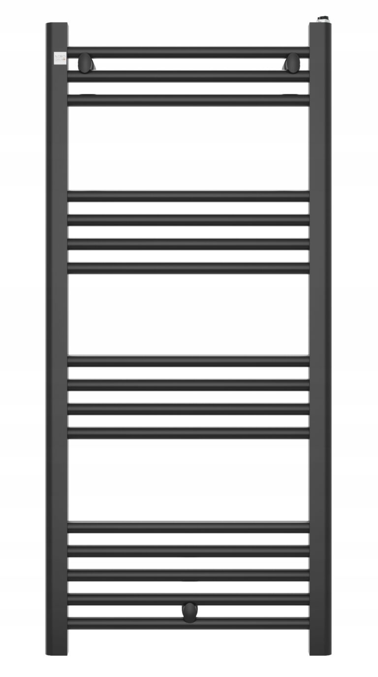 GRZEJNIK-LAZIENKOWY-50-110-cm-CZARNY-KALORYFER-DRABINKOWY-NOWOCZESNY-PUERTO-Marka-Granitan