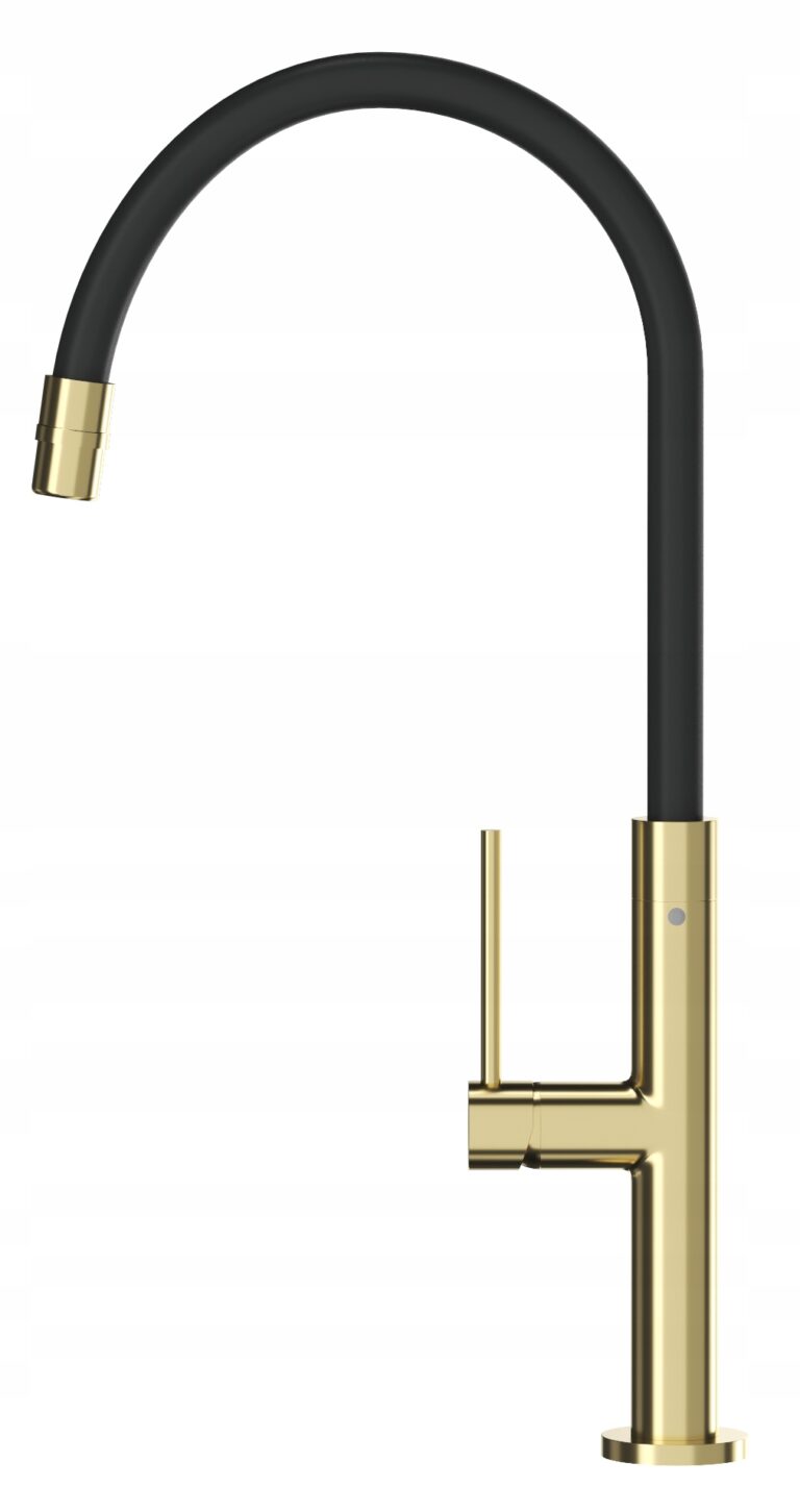 BATERIA-KUCHENNA-Z-ELASTYCZNA-WYLEWKA-ZLOTA-STARE-ZLOTO-KRAN-DO-ZLEWU-OTI-Typ-jednouchwytowa