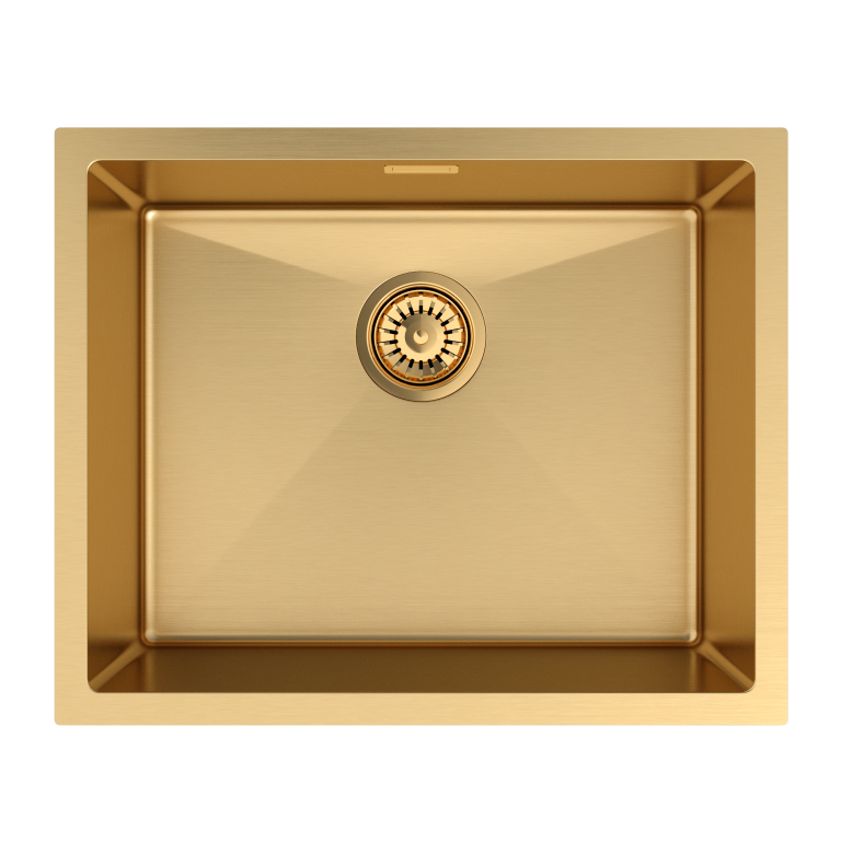 Zlew stalowy 54x44_zloty_top