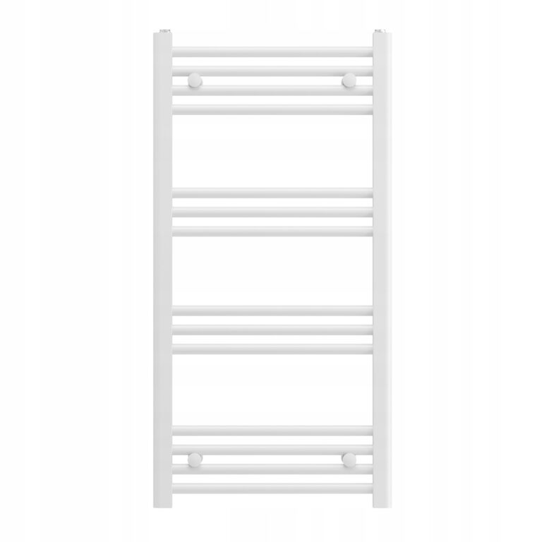 GRZEJNIK-LAZIENKOWY-BIALY-DRABINKOWY-50×100-cm-KALORYFER-NOWOCZESNY-BRENO-Kolor-bialy