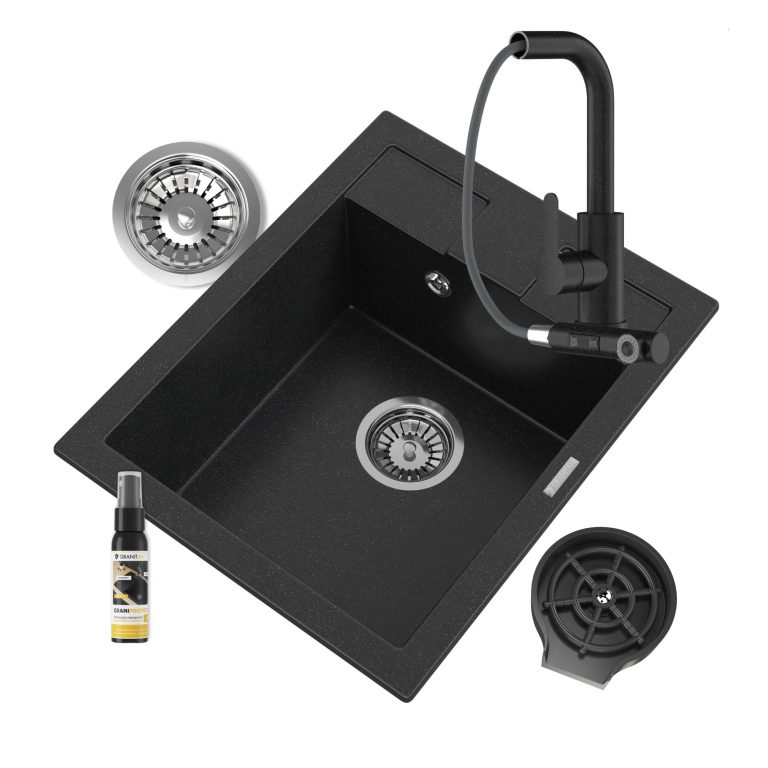 best zestaw czarny nakrapiany