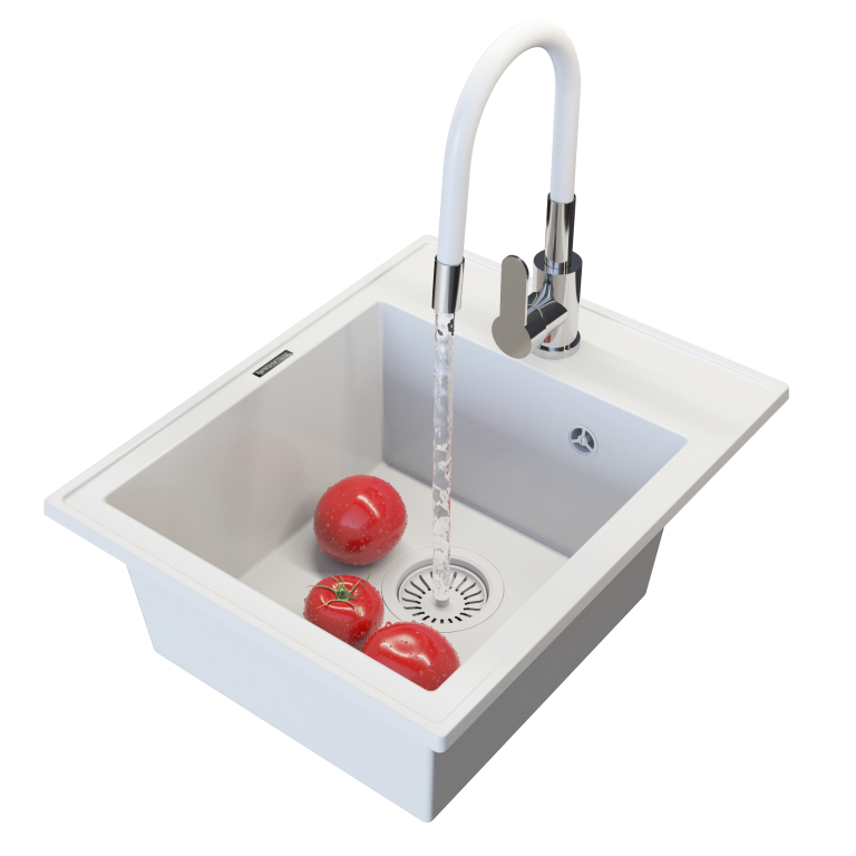 ZLEW NERO bialy_GRADO_syfon bialy_miniaturka