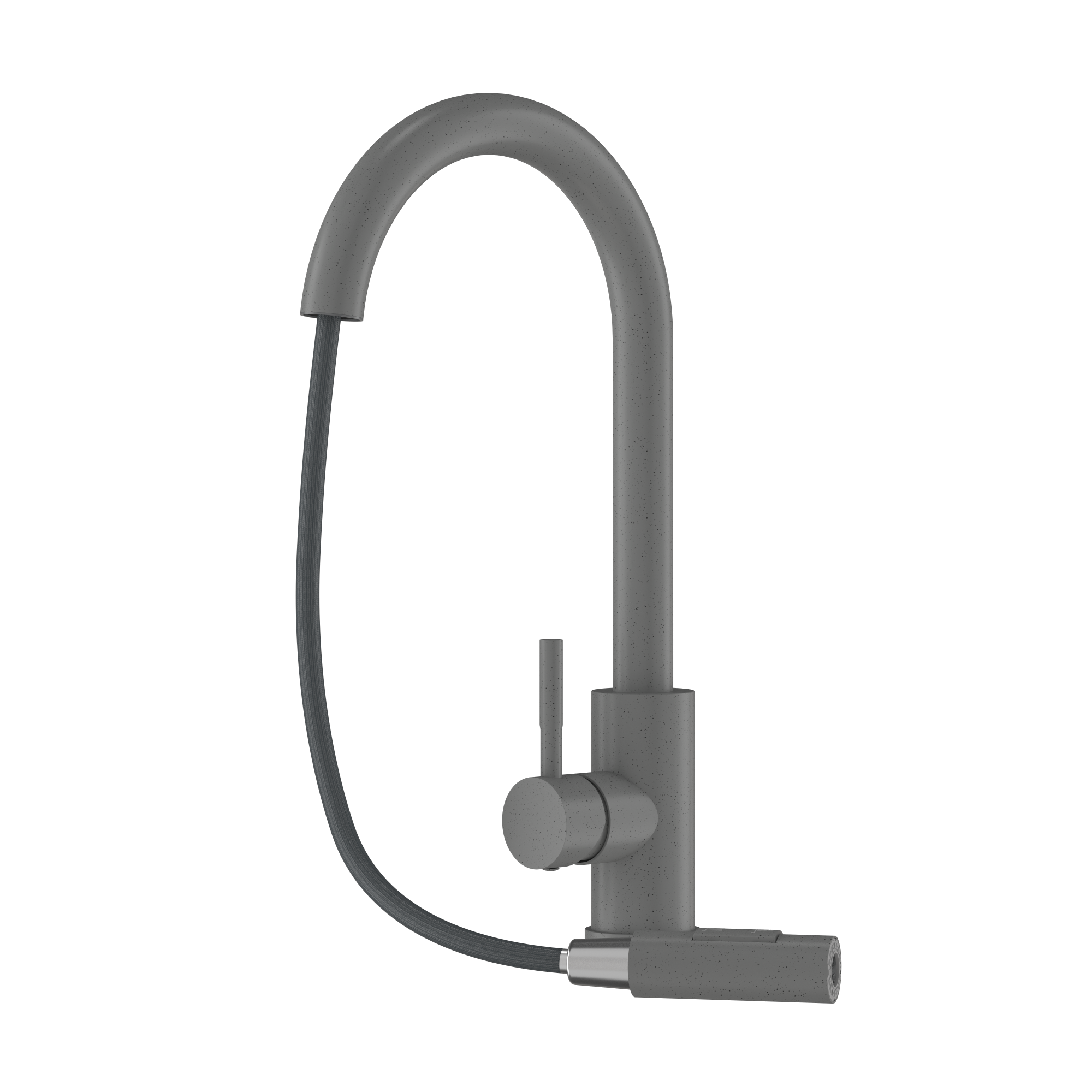 BATERIA KUCHENNA WYCIĄGANA WYLEWKA SZARA KRAN KUCHENNY LOSETO