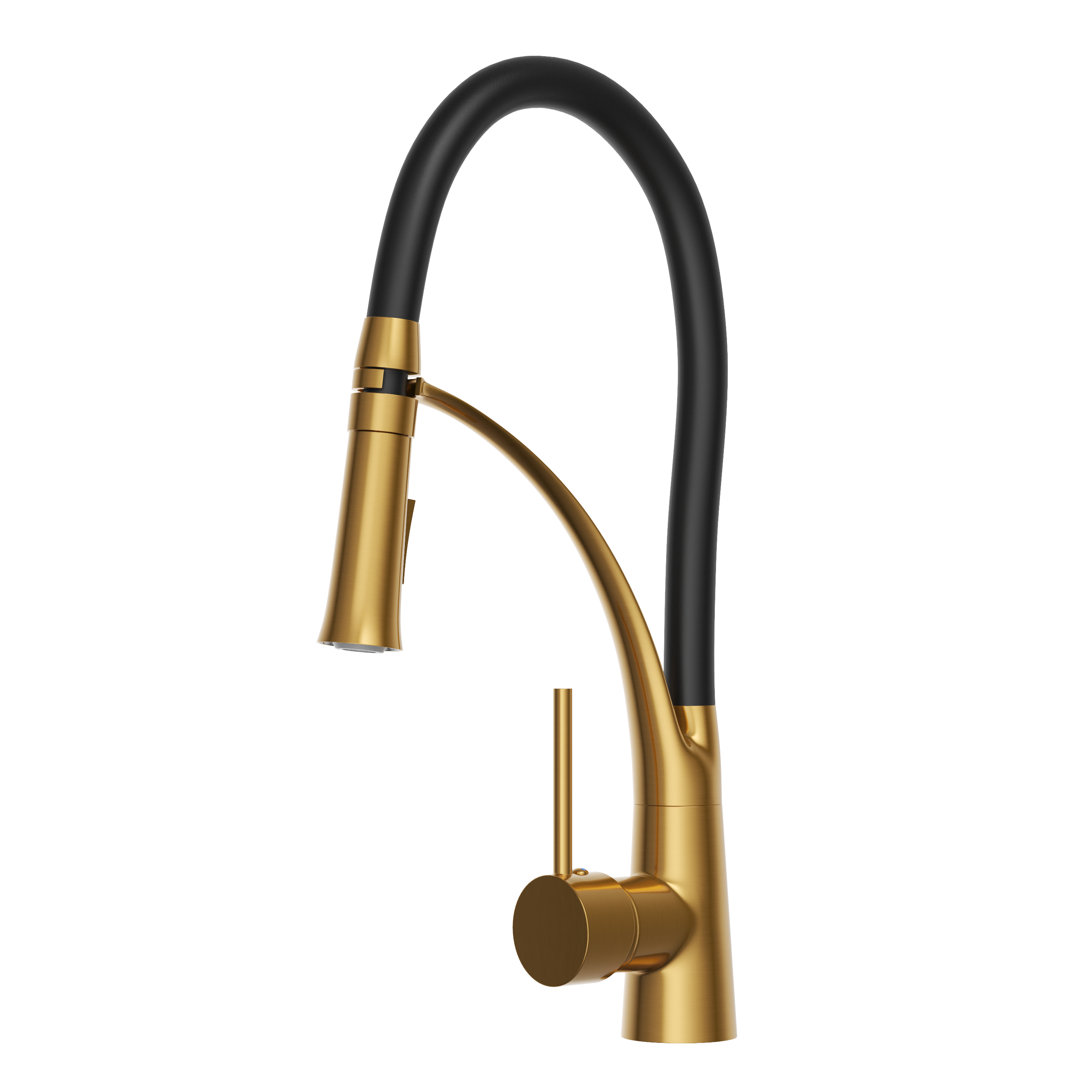 Bateria kuchenna NEXO elastyczna wylewka kran BRUSHED GOLD stojący