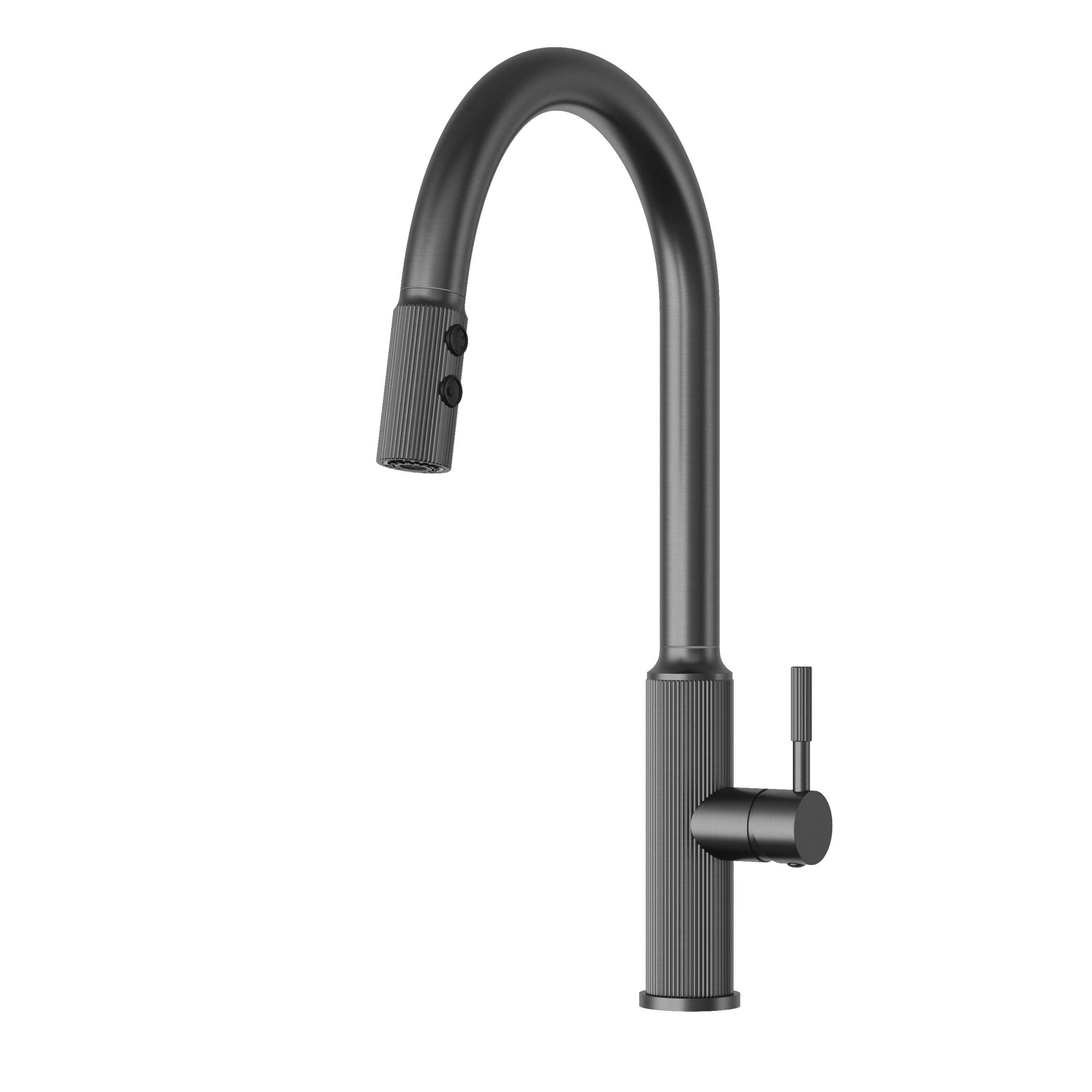 Bateria kuchenna gungrey wyciągana wylewka kran stojący LUNA