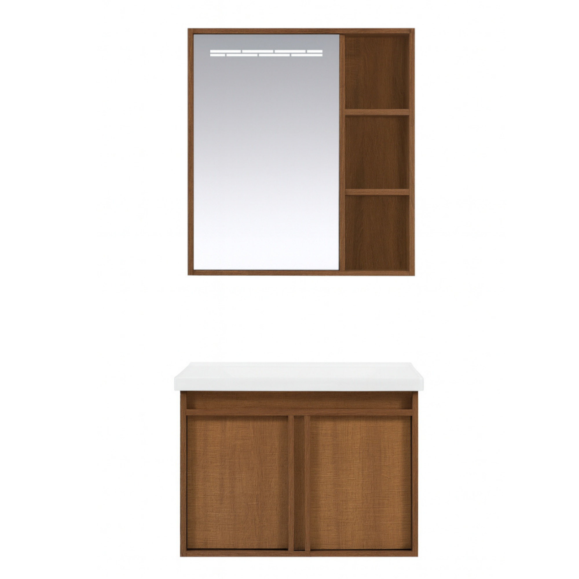 Szafka łazienkowa zestaw umywalka lustro wisząca nowoczesna lucy dark