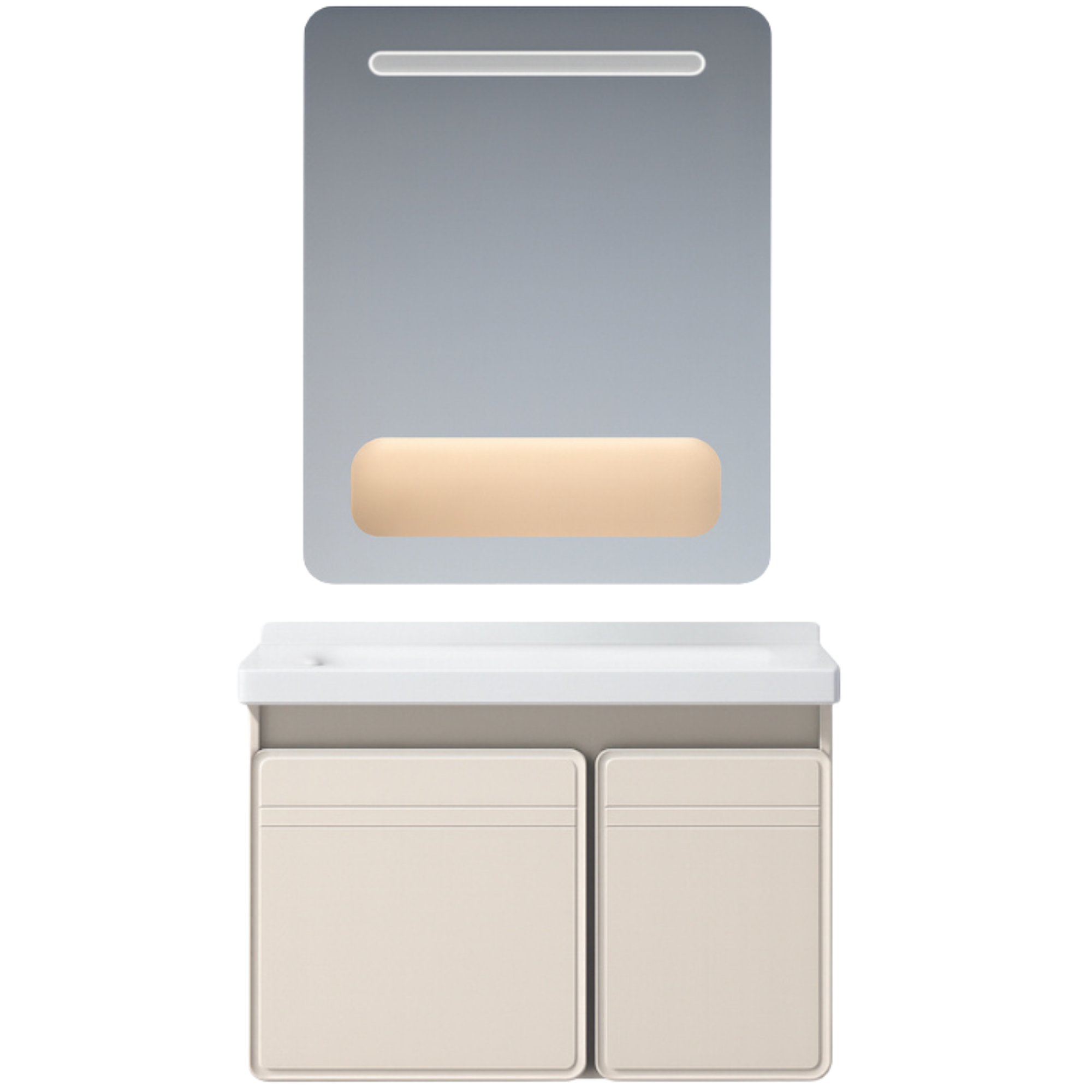 Szafka łazienkowa zestaw umywalka lustro wisząca nowoczesna Lexea