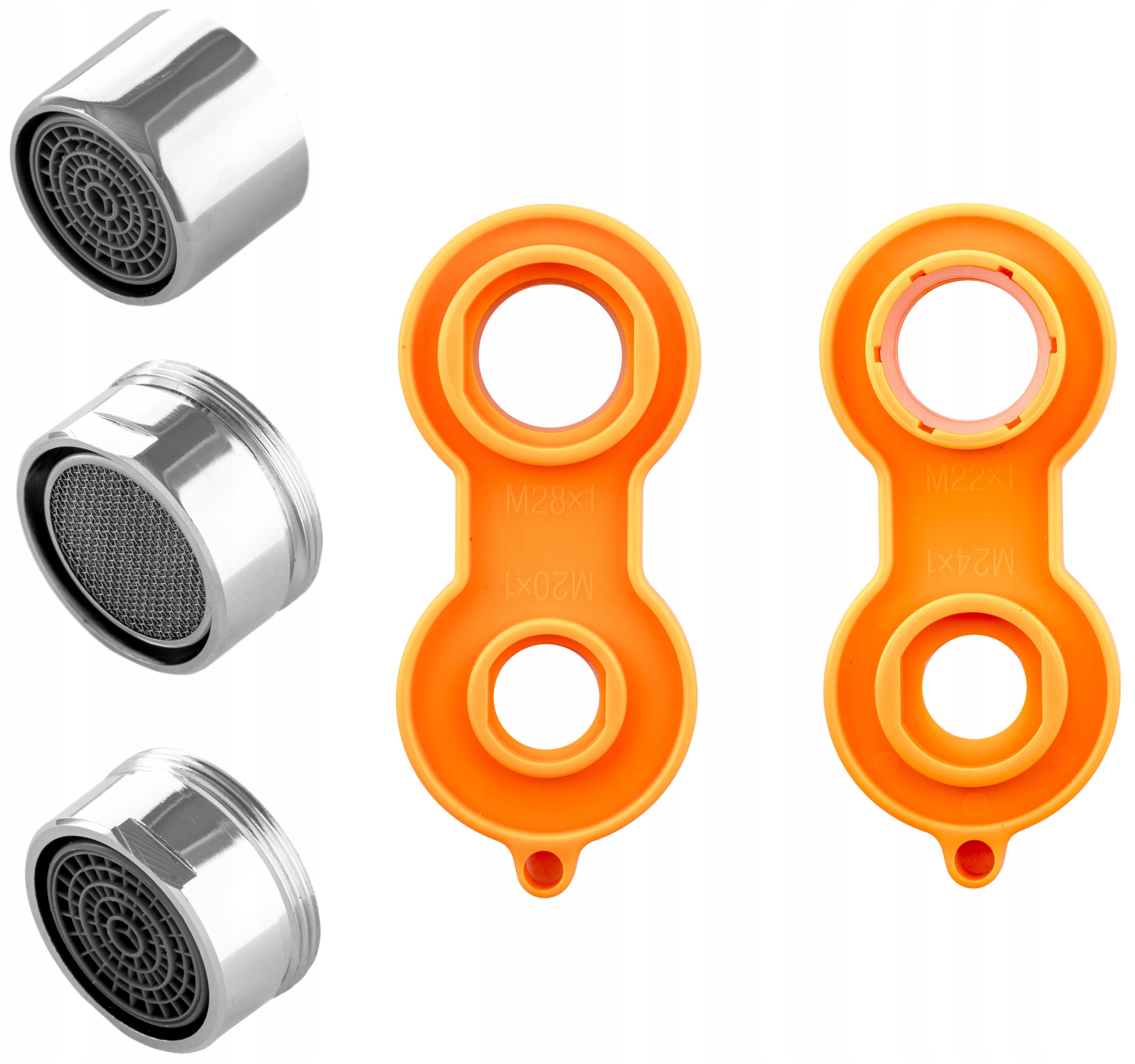 Zestaw perlatorów  do kranu z kluczem