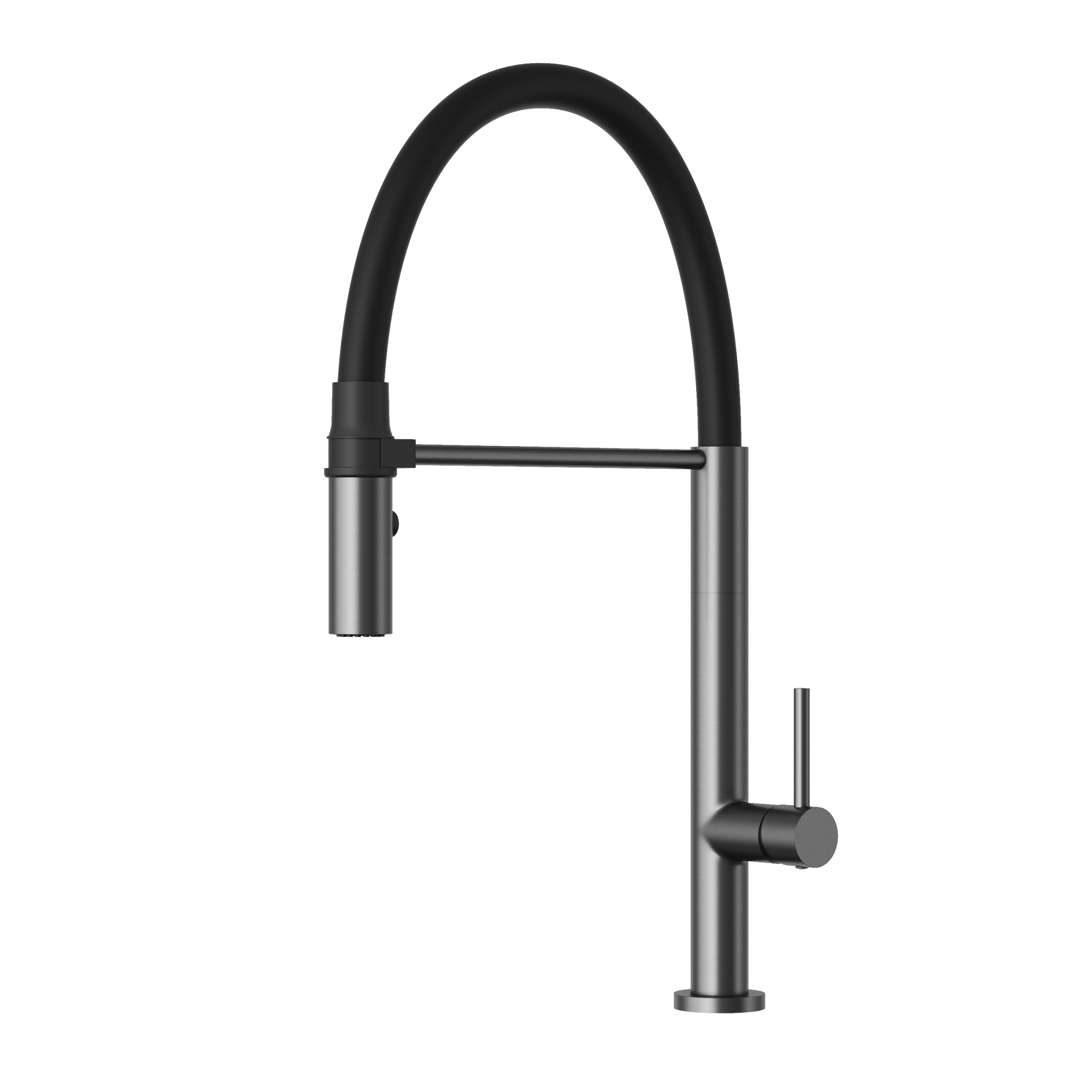 Bateria kuchenna Kran Gun Metal Elastyczna wylewka Stojąca na magnes Scala